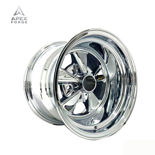 Cragar 61C SS Super Sport 15X10 ET-32 Direct Drill Aluminum Wheel New 390 Series Street Pro with Deep Dish Design Bright Finish