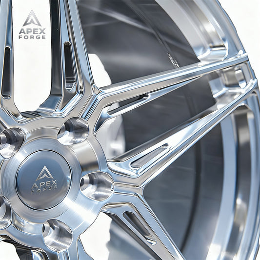 Five Spoke Alloy Rims for C7 Corvette New Forged Passenger Car Wheels 5*120.65 5*120 5*112 5*114.3 Brushed Silver Wheels