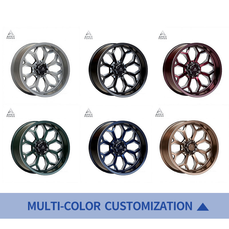 New Custom Forged 22 Inch Truck Chrome Polish Dually Wheels 8x65 8x170 8x165.1 6x139.7 cybertruck 8x200 Aluminium Alloy