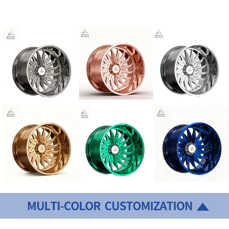 Deep Dish Forged Alloy Wheels for Ford for Dodge F2500 20-30 Inch Off-Road 8x170 8x180 6x139.7 C10 F150 Pick Truck Made Aluminum