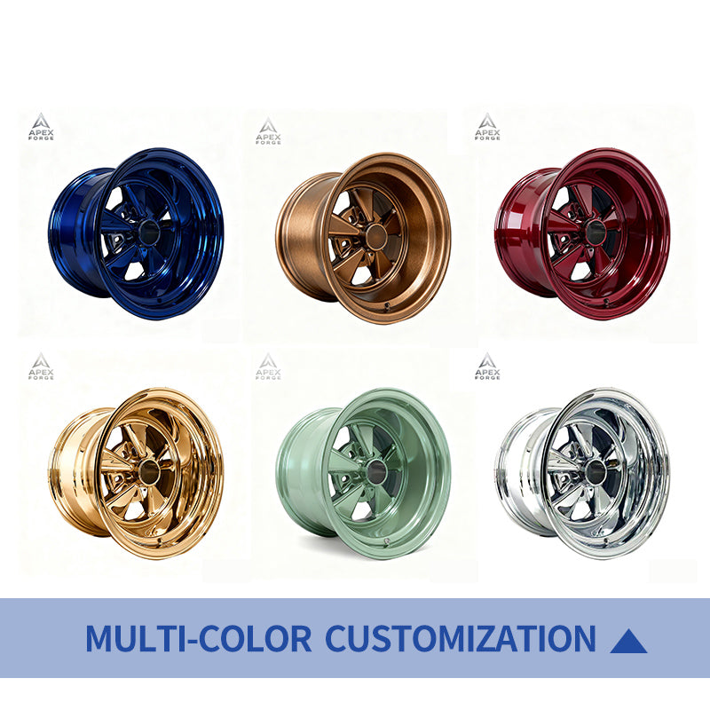 Cragar 61C SS Super Sport 15X10 ET-32 Direct Drill Aluminum Wheel New 390 Series Street Pro with Deep Dish Design Bright Finish