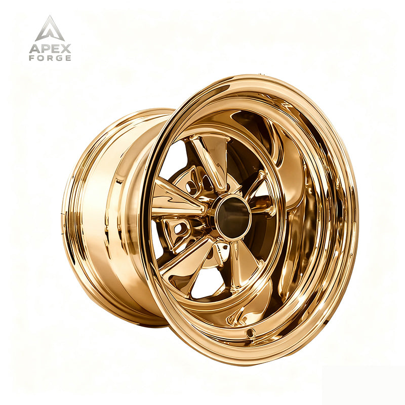 Cragar 61C SS Super Sport 15X10 ET-32 Direct Drill Aluminum Wheel New 390 Series Street Pro with Deep Dish Design Bright Finish