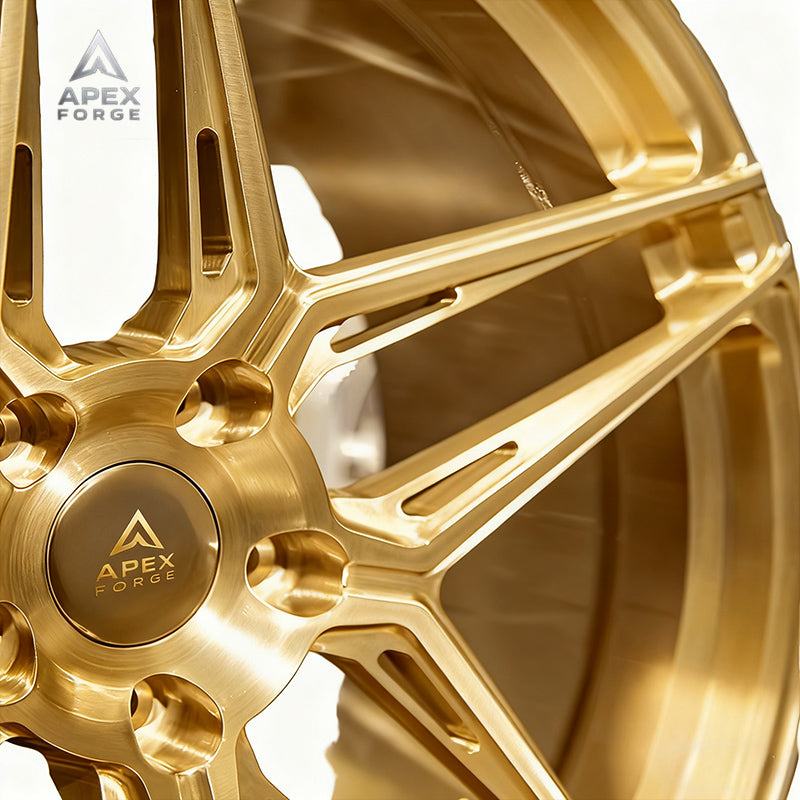 Five Spoke Alloy Rims for C7 Corvette New Forged Passenger Car Wheels 5*120.65 5*120 5*112 5*114.3 Brushed Silver Wheels