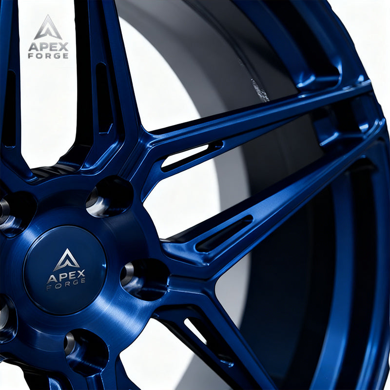 Five Spoke Alloy Rims for C7 Corvette New Forged Passenger Car Wheels 5*120.65 5*120 5*112 5*114.3 Brushed Silver Wheels