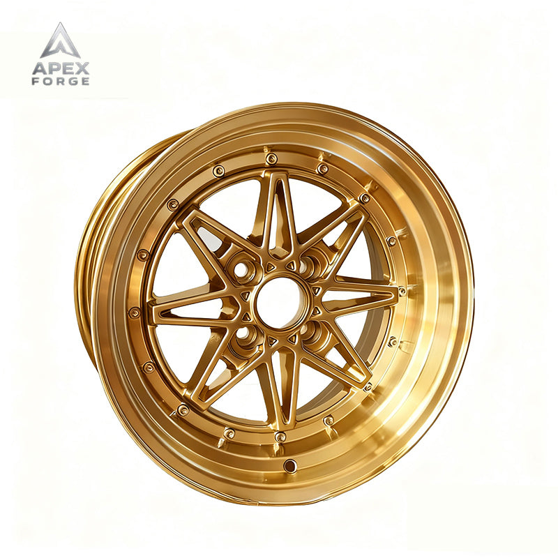 Sainbo F991403 Car Alloy Wheels 15x8 15x9 4x100 4x114.3 Deep Dish Matt Black Gunmetal Silver Machine Face Aluminium Wheels