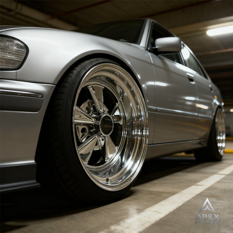 Cragar 61C SS Super Sport 15X10 ET-32 Direct Drill Aluminum Wheel New 390 Series Street Pro with Deep Dish Design Bright Finish