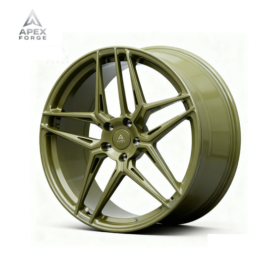 Five Spoke Alloy Rims for C7 Corvette New Forged Passenger Car Wheels 5*120.65 5*120 5*112 5*114.3 Brushed Silver Wheels