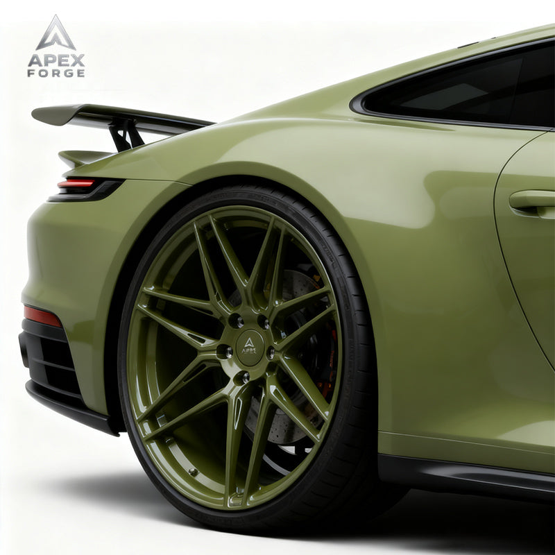 Five Spoke Alloy Rims for C7 Corvette New Forged Passenger Car Wheels 5*120.65 5*120 5*112 5*114.3 Brushed Silver Wheels